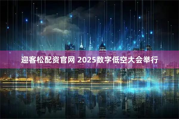 迎客松配资官网 2025数字低空大会举行